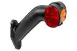 Luz de posición derecha ASPÖCK SUPERPOINT II con brazo de goma y cable lateral.