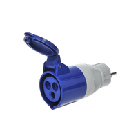 Adaptador con toma para CEE 16A con contacto de protección ProPlus 373518