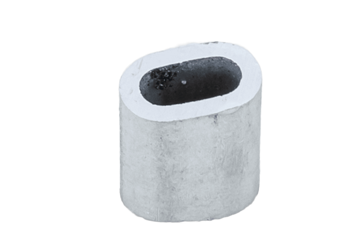 Conector de aluminio para cuerdas DROMET ZLA.3, manguito para cuerdas de 3 mm