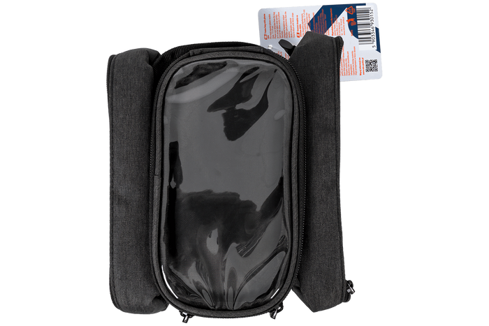 Bolsa para cuadro de bicicleta PROFEX 93015 con 2 bolsillos y funda para teléfono
