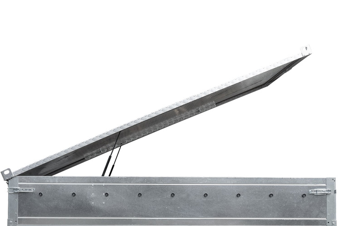 Cubierta remolque UNITRAILER GARDEN TRAILER 230 KIPP con cilindros / cerradura con llave