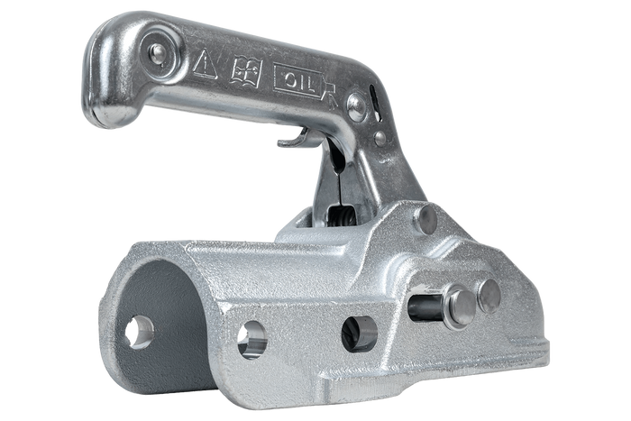Enganche de bola WINTERHOFF WW 30-K+Z para remolque de 3000 kg con barra de tiro de tubo de 35-51 mm, hierro fundido.