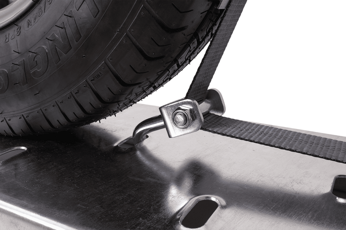 Correa de transporte para grúa HEFFA CARLINE 130, correa de sujeción de ruedas, 5 m/50 mm/5 t VDI 2700