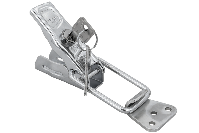 Enganche lateral con fijación STEELPRESS ZB-13A+Z-11A, cierre lateral de remolque completo con llave