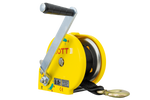 Cabrestante KNOTT 450 KG con cinta carcasa amarilla