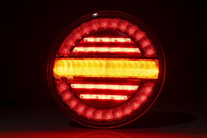 Piloto trasero LED FRISTOM FT-213, 3 funciones universales