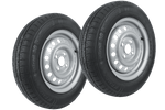 Juego de dos ruedas para remolque UNITRAILER / TEMARED / BRENDERUP / STEMA / BÖCKMANN NEUMÁTICOS KENDA 145/80 R13 78N LLANTAS STARCO 4Jx13"H2 4x100 ET:30
