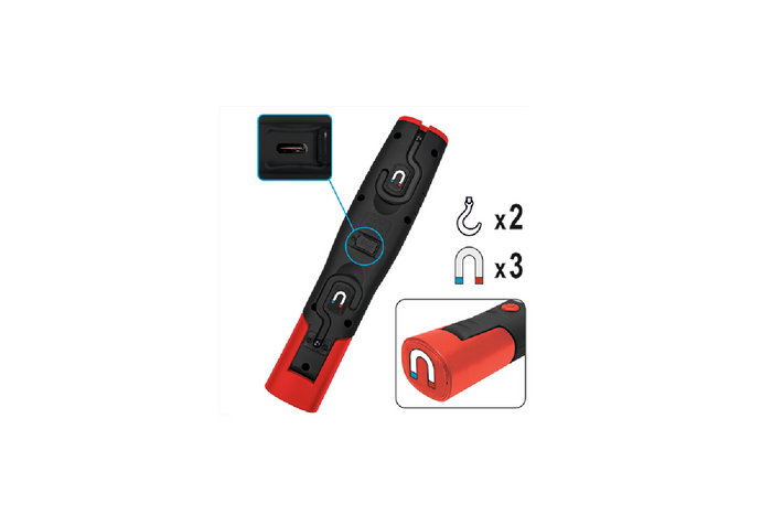 Lámpara de taller + linterna YATO YT-08507 LED 140lm