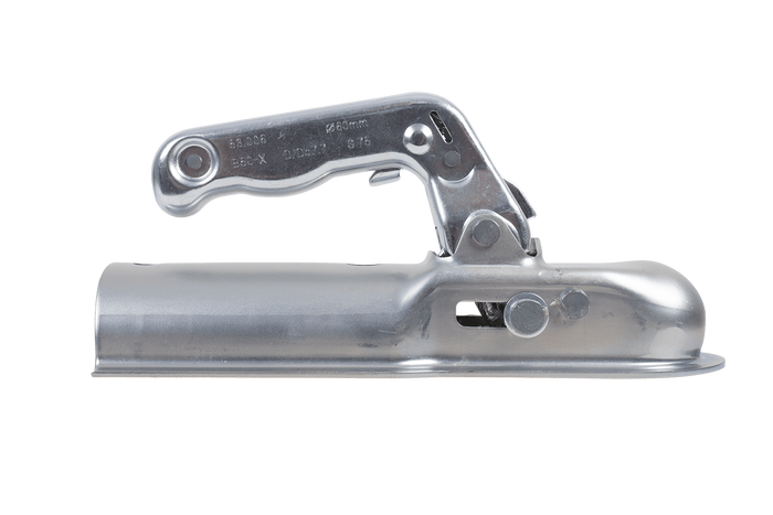 Enganche de bola CHOOYO JD.00.53.006 para remolque de 800 kg con barra de tiro tubular de 60 mm