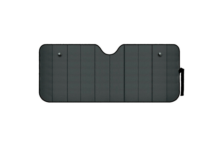 Alfombrilla para parasol de coche LAMPA Negro Mate 61x147cm