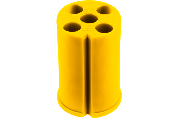 Conector ASPÖCK5-PIN bayoneta para pilotos traseros 12V amarillo