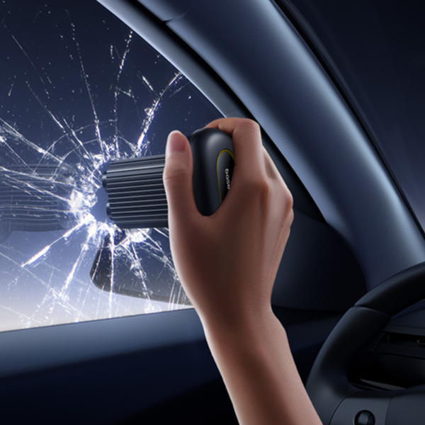 BASEUS GoTrip DT1 Martillo de seguridad 2 en 1 para ventanas, cuchillo de seguridad para cinturones de seguridad