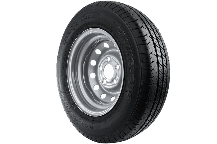 Juego de dos ruedas reforzadas para remolque LINGLONG TIRES 165/80 R13C 96/94N UNITRAILER LLANTAS 4.5Jx13"H2 5x112 ET:30