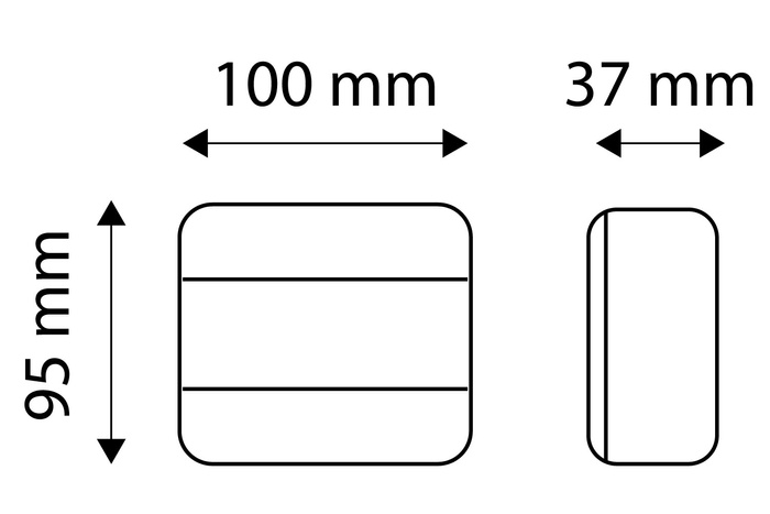 Luces traseras LED TT Technology TT.12007 4 funciones izquierda + derecha, magnéticas