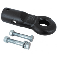 Enganche de ojo KNOTT KK7488S para remolque de 3500 kg con lanza tubular de 50 mm, nuevo modelo
