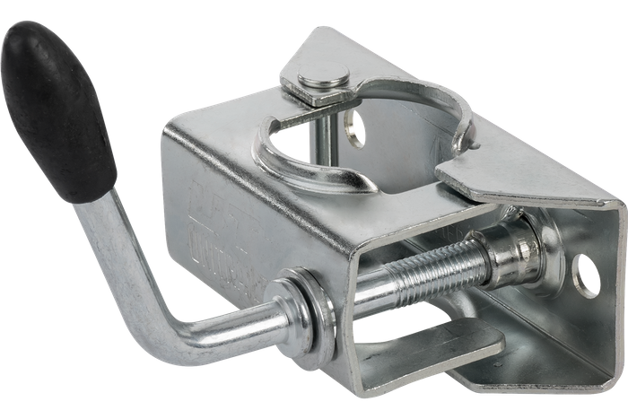 Rueda jockey con pinza UNITRAILER 150kg 48mm 505-730mm