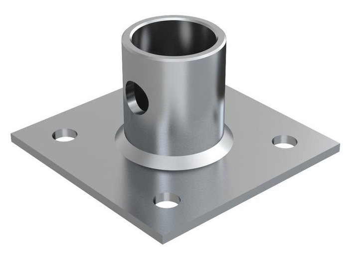 Soporte de manivela completo S.170033 + adaptador S.29317 SIMOL para remolque plataforma de 1300 kg