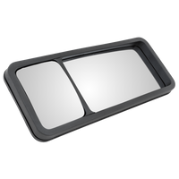 Espejo lateral PLASTEX LP0390P para maquinaria agrícola 390x157mm