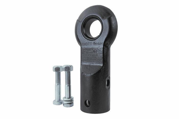Enganche de ojo KNOTT KK7488S para remolque de 3500 kg con lanza tubular de 50 mm, nuevo modelo