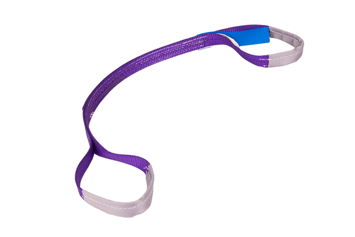 Eslinga de cinturón de elevación HEFFA de 1 m/30 mm/1 t con presillas