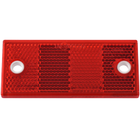 Reflector rojo 90x40 mm con agujeros