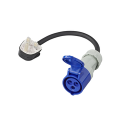 Adaptador con enchufe CEE y toma de corriente británica UK ProPlus 373522DE, cable de 40 cm, 16 A, 230 V