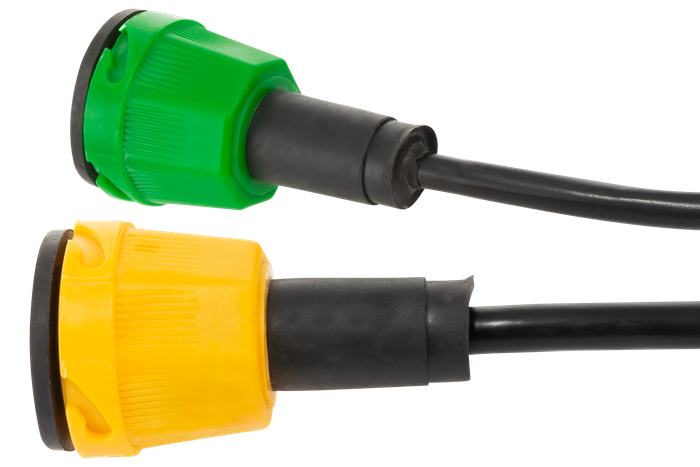 Arnés de remolque instalación eléctrica MANTES 4,7 m conector 7 PIN bayonetas 2x 5 PIN + 2x 2 PIN