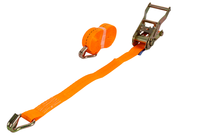 Cinta transportadora UNITRAILER de 5 m/25 mm/1 t de color naranja con tensor