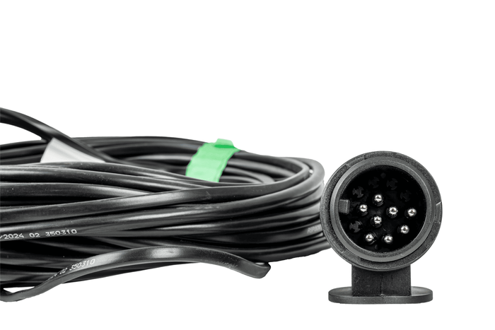 Instalación eléctrica ASPÖCK para remolque, arnés de grúa, 7 m, conector 13/8 PIN, bayonetas 2x 5 PIN