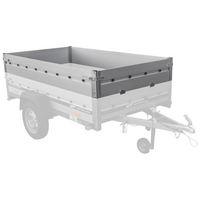 Laterales de aluminio BIS para el remolque UNITRAILER GARDEN 230 KIPP ALU
