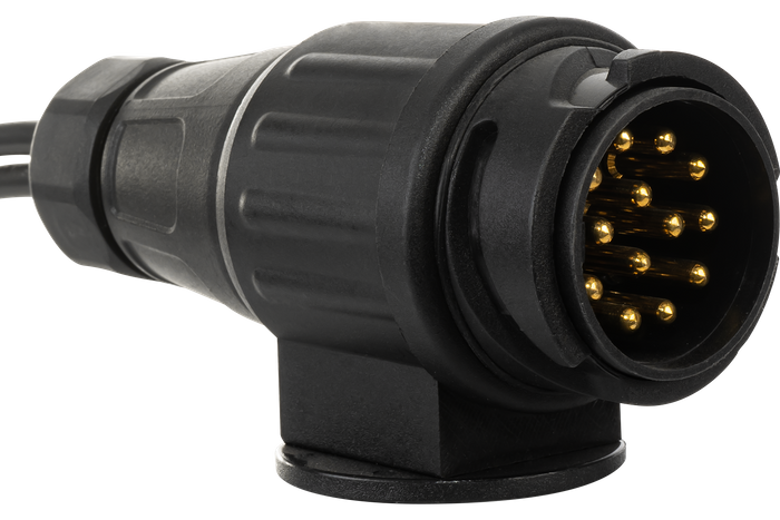 Instalación eléctrica MANTES, arnés para remolque de camión, 7 m, enchufe de 13 PIN, 2 bayonetas de 5 PIN