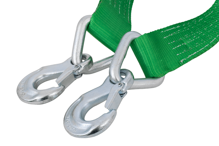 Cuerda de remolque con ganchos Correa de remolque HILLS 5m/60mm/6t verde