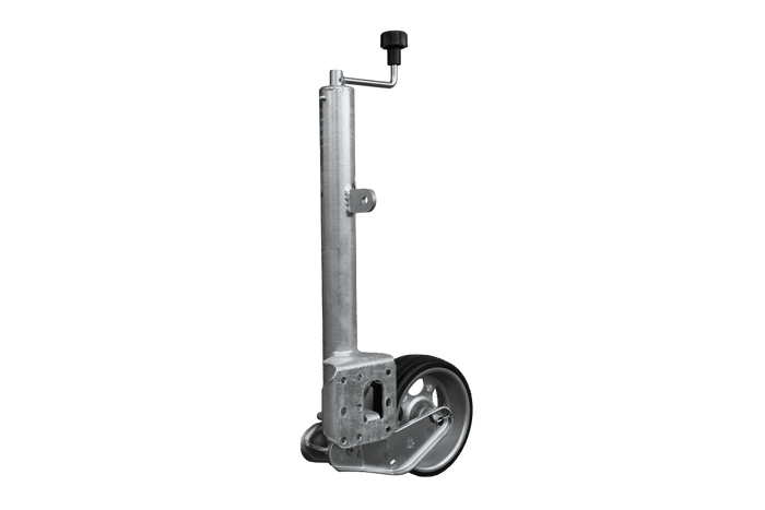 Rueda jockey automática UNITRAILER con manivela 500 kg 60 mm 660-904 mm