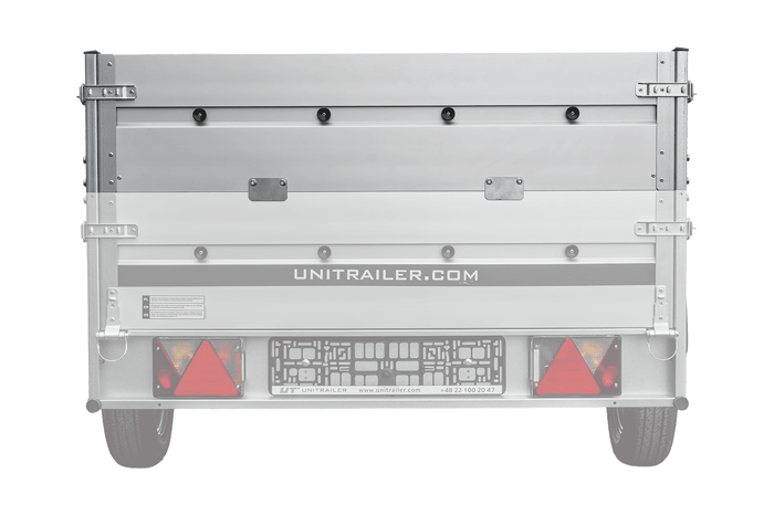 Laterales de aluminio BIS para los remolques UNITRAILER GARDEN 264 KIPP ALU y 264/2 KIPP ALU.