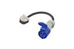 Adaptador con enchufe CEE y toma de corriente británica UK ProPlus 373522DE, cable de 40 cm, 16 A, 230 V 