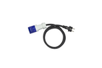 Adaptador con enchufe con toma de tierra y toma CEE de 16 A ProPlus 373527DE, cable de 150 cm.