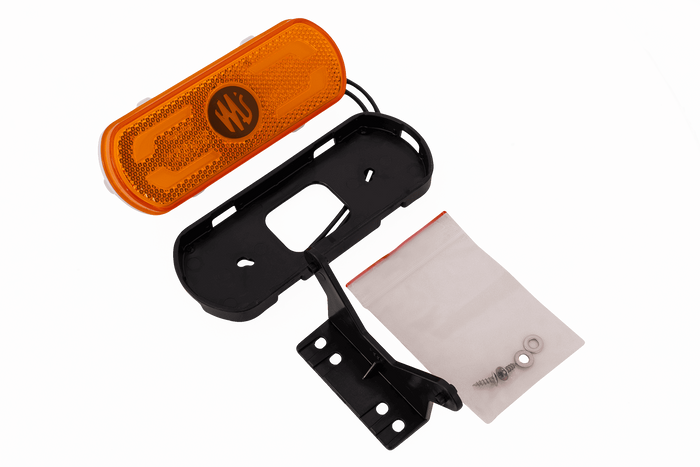 Luz de posición LED WAŚ W240 1598, naranja, universal, con soporte