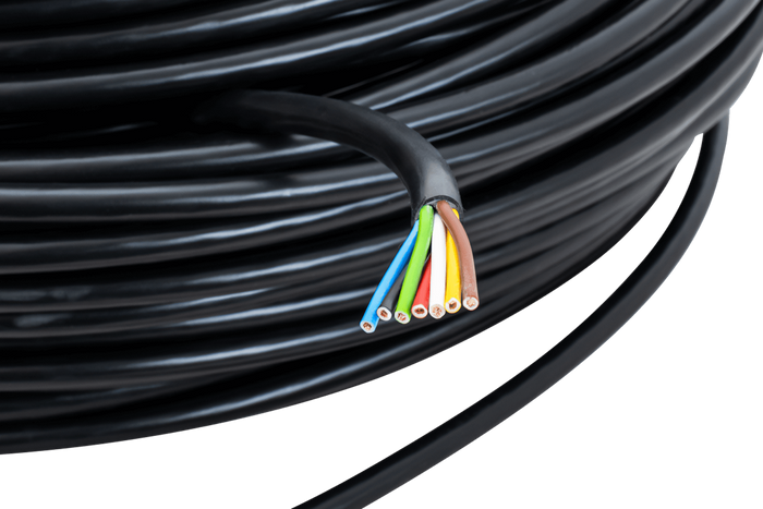 Cable eléctrico de siete núcleos TEXSIM YLY-S 7x1 - 1m