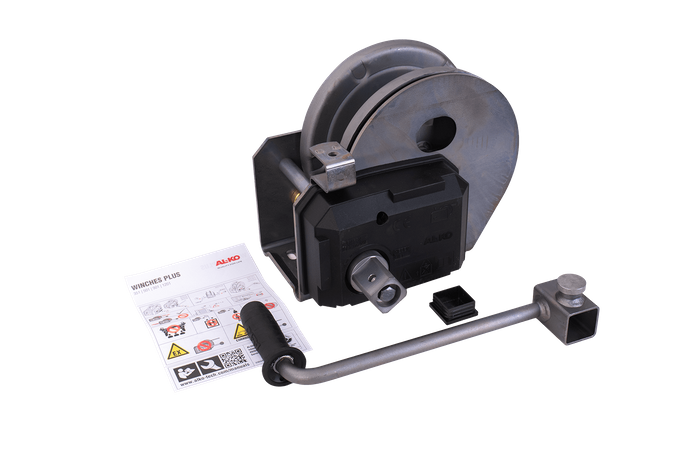 Cabrestante manual para grúa AL-KO de 1150 kg con freno y desenrollado automático