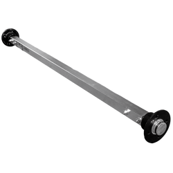 Eje rígido de resorte sin freno KNOTT VR7 para remolque 750 kg 1240 mm 1580 mm 4x100