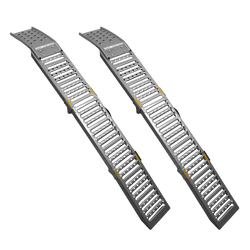 Rampas plegables UNITRAILER ALR005 de acero para remolques, 200 cm, 500 kg, juego de 2