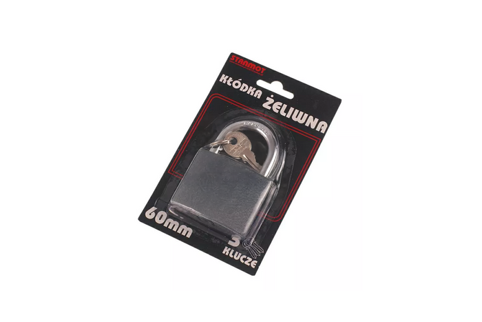 Candado de hierro fundido 60mm HERMON, diámetro del ojo 8mm