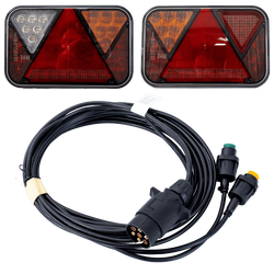 Luces traseras LED FRISTOM + arnés MANTES 4m 7PIN