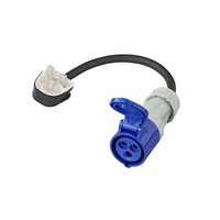 Adaptador con enchufe CEE y toma de corriente británica UK ProPlus 373522DE, cable de 40 cm, 16 A, 230 V 