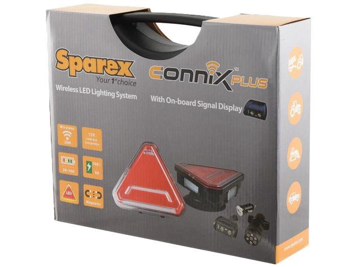 SPAREX CONNIX PLUS S.162710 Luces traseras LED 6 funciones izquierda+derecha, inalámbricas, magnéticas