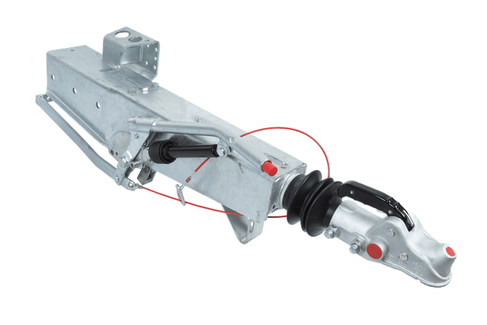 Dispositivo de inercia AL-KO 2.8VB1 con enganche AK351 para remolque de 3500 kg con lanza cuadrada