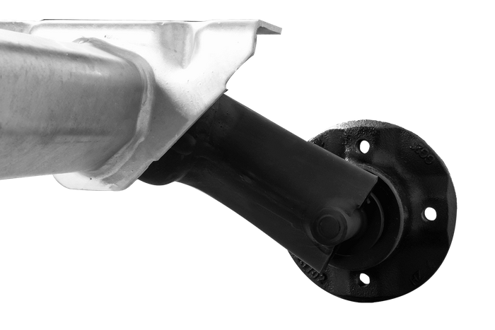 AL-KO OPTIMA eje sin freno para remolque 750kg 1260mm 1573mm 4x100