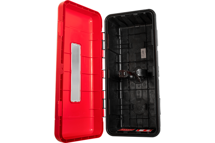 Caja extintor 6/9kg DAKEN 82130 REGON 715x335x240mm rojo