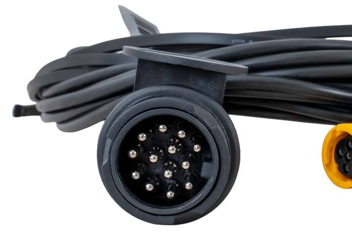 Juego de luces: luces traseras ASPÖCK MULTIPOINT IV + luces de posición laterales ASPÖCK FLEXIPOINT I + arnés MANTES 5,2 m 13PIN