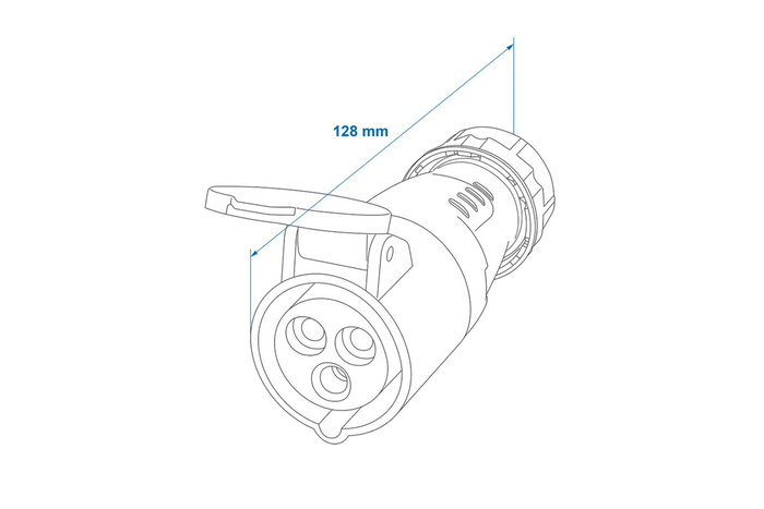 Toma de corriente externa CEE 16A 230V ProPlus 373502 con carcasa extraíble